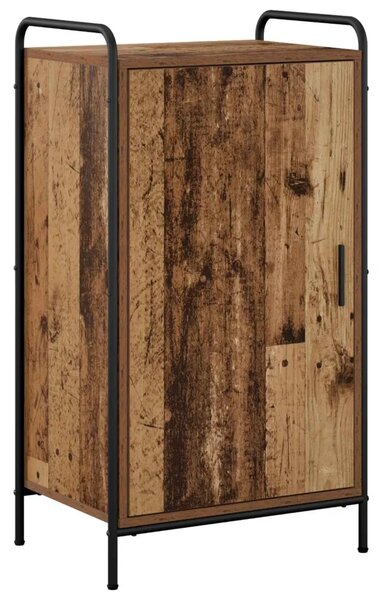 Ormar za cipele 51 x 36 5 x 93 cm Konstruirano drvo Staro drvo - Staro drvo 51 x 36 5 x 93 cm 4 etaže s vratima