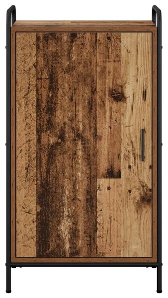 Ormar za cipele 51 x 36 5 x 93 cm Konstruirano drvo Staro drvo - Staro drvo 51 x 36 5 x 93 cm 4 etaže s vratima