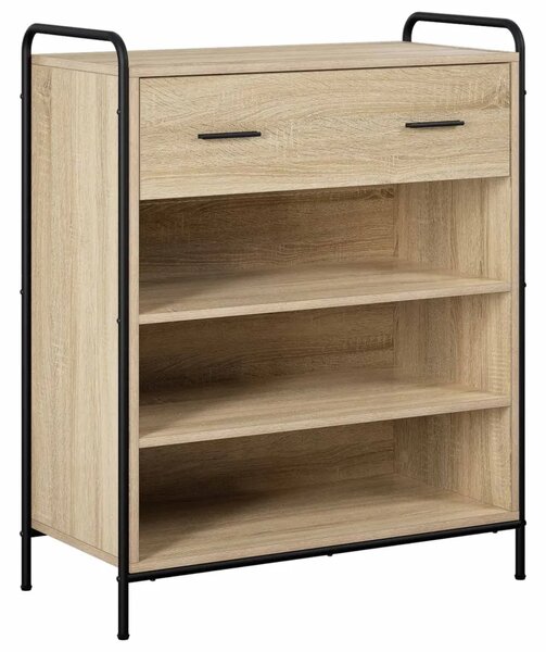 Ormar za cipele 76 x 36 5 x 93 cm Konstruirano drvo - Hrast sonoma 76 x 36 5 x 93 cm 1 ladica i 3 police