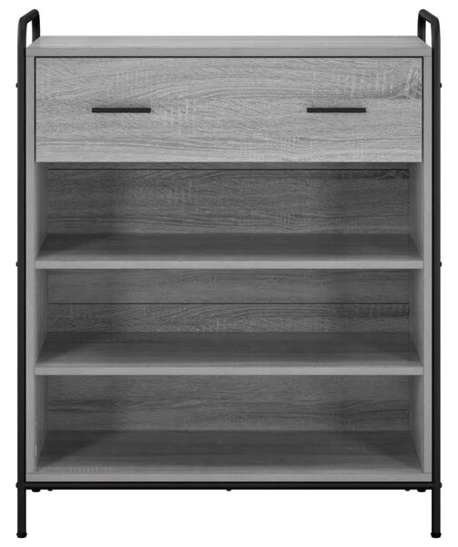 Ormar za cipele 76 x 36 5 x 93 cm Konstruirano drvo Siva Sonoma - Siva Sonoma 76 x 36 5 x 93 cm 1 ladica i 3 police