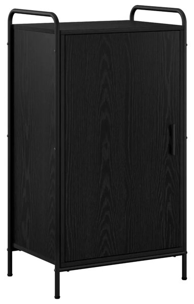 Ormar za cipele 51 x 36 5 x 93 cm Konstruirano drvo Crni hrast - Crni hrast 51 x 36 5 x 93 cm 4 etaže s vratima