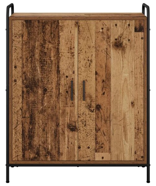 Ormar za cipele 76 x 36 5 x 93 cm Konstruirano drvo Staro drvo - Staro drvo 76 x 36 5 x 93 cm 4 etaže s vratima