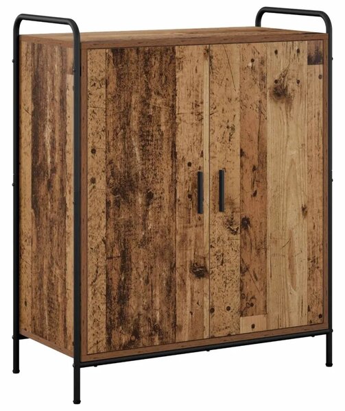 Ormar za cipele 76 x 36 5 x 93 cm Konstruirano drvo Staro drvo - Staro drvo 76 x 36 5 x 93 cm 4 etaže s vratima