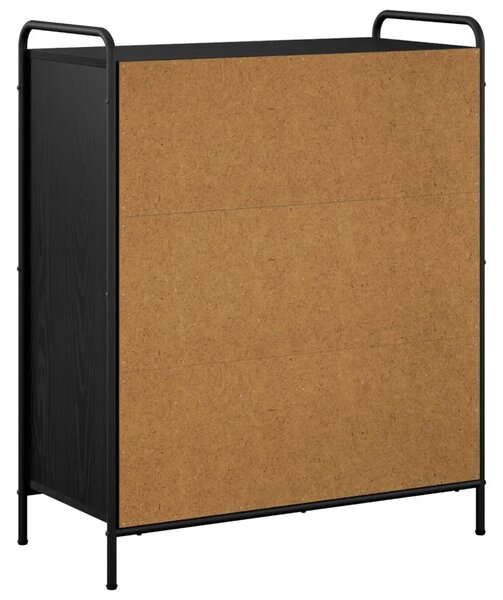 Ormar za cipele 76 x 36 5 x 93 cm Konstruirano drvo Crni hrast - Crni hrast 76 x 36 5 x 93 cm 1 ladica i 3 police