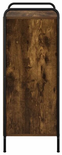 Ormar za cipele 76 x 36 5 x 93 cm Konstruirano drvo - Dimljeni hrast 76 x 36 5 x 93 cm 4 police bez vrata