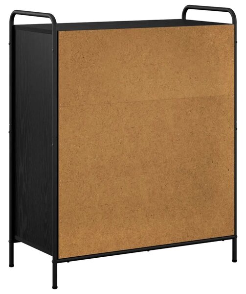 Ormar za cipele 76 x 36 5 x 93 cm Konstruirano drvo Crni hrast - Crni hrast 76 x 36 5 x 93 cm 4 police bez vrata