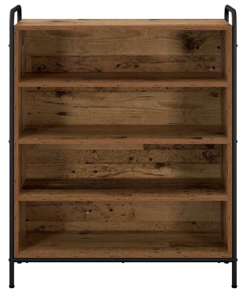 Ormar za cipele 76 x 36 5 x 93 cm Konstruirano drvo Staro drvo - Staro drvo 76 x 36 5 x 93 cm 4 police bez vrata