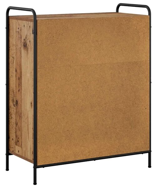 Ormar za cipele 76 x 36 5 x 93 cm Konstruirano drvo Staro drvo - Staro drvo 76 x 36 5 x 93 cm 4 etaže s vratima
