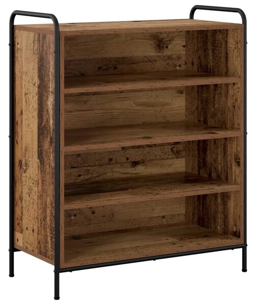 Ormar za cipele 76 x 36 5 x 93 cm Konstruirano drvo Staro drvo - Staro drvo 76 x 36 5 x 93 cm 4 police bez vrata