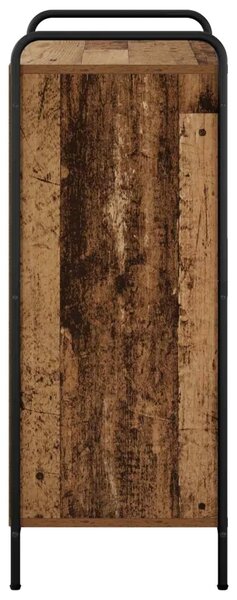 Ormar za cipele 76 x 36 5 x 93 cm Konstruirano drvo Staro drvo - Staro drvo 76 x 36 5 x 93 cm 4 etaže s vratima
