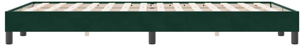 Box Spring krevet bez madracem tamno zeleni 120x220 cm baršun - Zelena / 120 x 220 cm