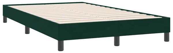 Box Spring krevet bez madracem tamno zeleni 120x220 cm baršun - Zelena / 120 x 220 cm