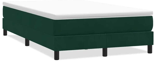 Box Spring krevet bez madracem tamno zeleni 120x220 cm baršun - Zelena / 120 x 220 cm