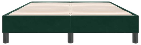 Box Spring krevet bez madracem tamno zeleni 120x220 cm baršun - Zelena / 120 x 220 cm
