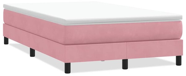 Box Spring krevet bez madracem ružičasti 120x220 cm samt - Ružičasti / 120 x 220 cm
