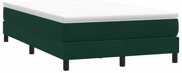 Box Spring krevet bez madracem tamno zeleni 120x220 cm baršun - Zelena / 120 x 220 cm
