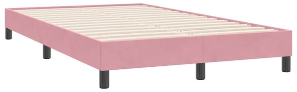 Box Spring krevet bez madracem ružičasti 120x220 cm samt - Ružičasti / 120 x 220 cm