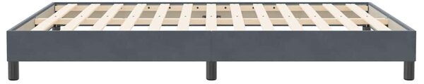 Box Spring krevet bez madraca tamno sivi 160x210 cm samt - Siva / 160 x 210 cm