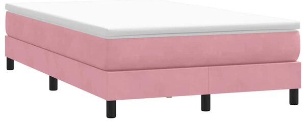 Box Spring krevet bez madracem ružičasti 120x220 cm samt - Ružičasti / 120 x 220 cm