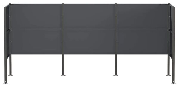Ekran za kante za smeće 249 x 85 x 113 cm Čelik Antracit - Antracit 249 cm bez uzorka