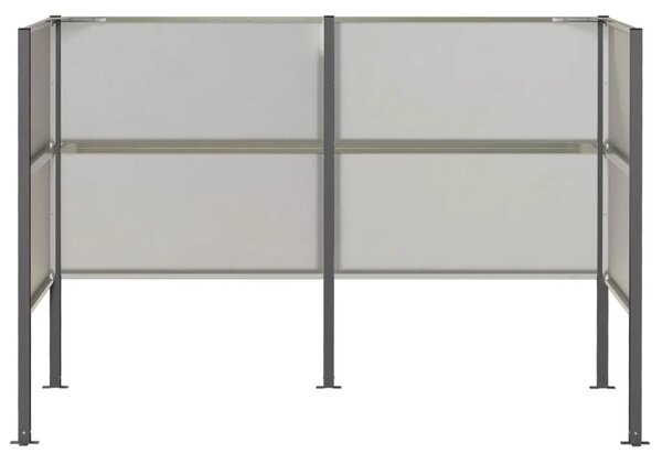 Ekran za kante za smeće 167 x 85 x 113 cm Nehrđajući čelik - Nehrđajući čelik 167 cm bez uzorka