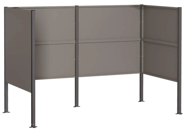Ekran za kante za smeće 167 x 85 x 113 cm Otporni čelik Rđa - Otporni čelik 167 cm bez uzorka