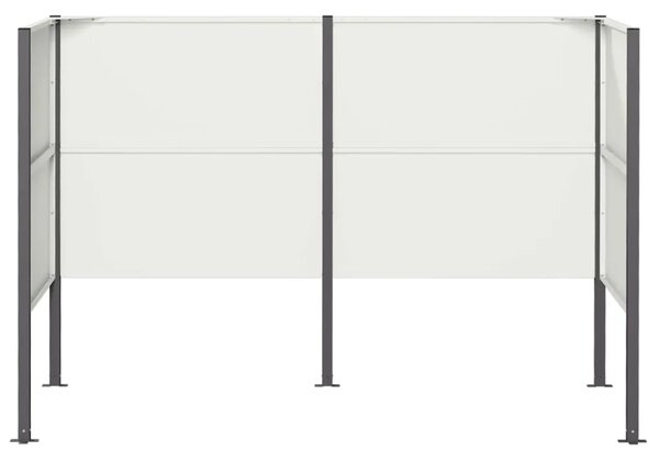 Ekran za kante za smeće 167 x 85 x 113 cm Čelik Bijela - Bijela 167 cm bez uzorka