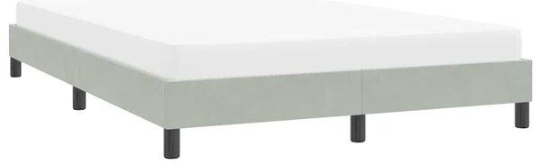 Okvir kreveta bez madraca svijetlo sivi 160x210 cm baršun - Siva / 160 x 210 cm