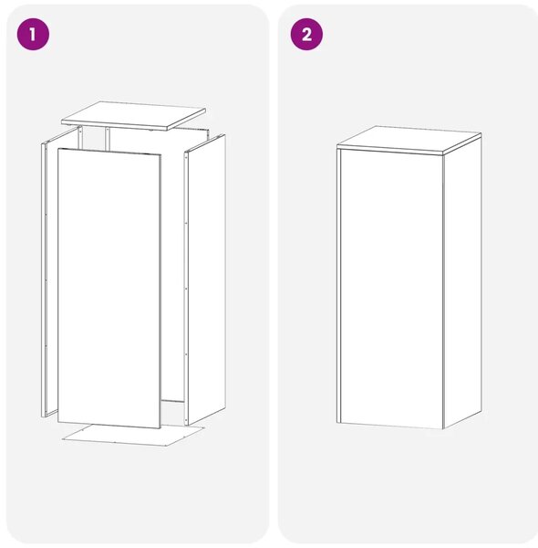 Stalak za biljke 2 pcs Antracit 40 x 40 x 100 cm - Antracit 2x (40 x 40 x 100 cm)