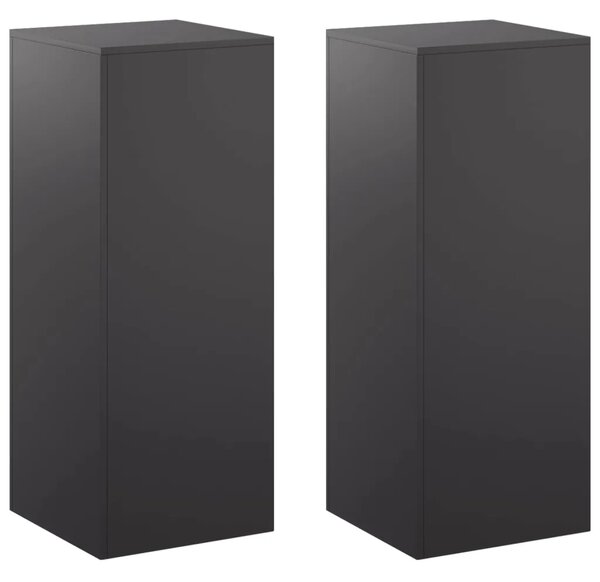 Stalak za biljke 2 pcs Crna 40 x 40 x 100 cm Čelik - Crna 2x (40 x 40 x 100 cm)