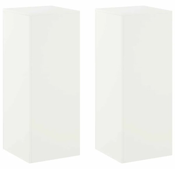 Stalak za biljke 2 pcs Bijela 40 x 40 x 100 cm Čelik - Bijela 2x (40 x 40 x 100 cm)