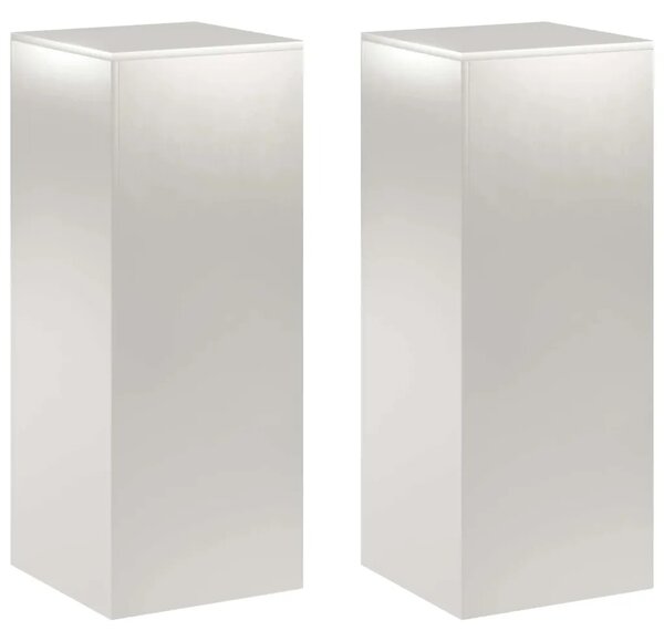 Stalak za biljke 2 pcs Srebrna 40 x 40 x 100 cm Čelik - Nehrđajući čelik 2x (40 x 40 x 100 cm)