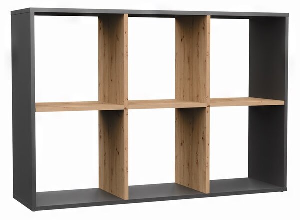 Zondo.hr Regal Metros 3 (antracit + hrast artisan). Akcija -19%. 1132901
