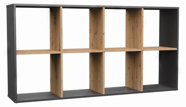 Zondo.hr Regal Metros 4 (antracit + hrast artisan). Akcija -20%. 1132909