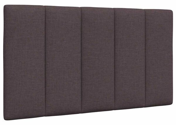 Krevet s madracem Hanko tamnosmeđi 90 x 200 cm od tkanine - Smeđa / 90 x 200 cm