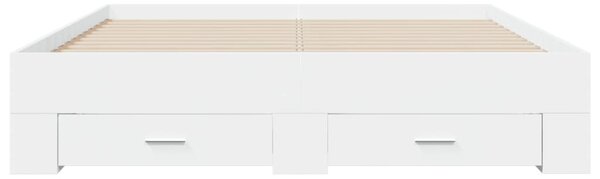 Okvir kreveta s ladicama bez madraca bijeli 140x200 cm - Bijela / 140 x 200 cm