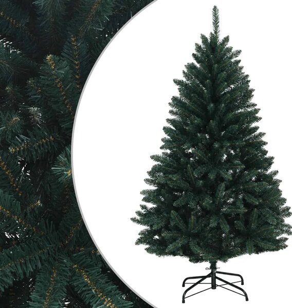 Umjetno božićno drvce s nogom 180 cm PVC Tamnozelena - Tamnozelena Ø 90 x 180 cm bez LED svjetala