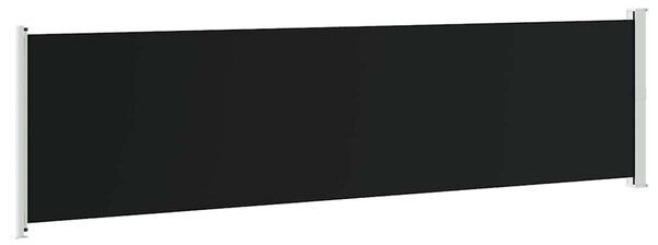 Uvlačiva bočna tenda za terasu 600 x 160 cm crna - Crna / 160 x 600 cm