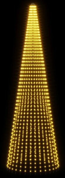 Božićno svjetlo za drvce sa šiljcima 1632 LED lampica - 500 cm
