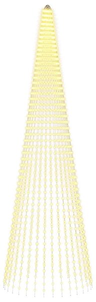 Božićno svjetlo za drvce sa šiljcima 1632 LED lampica - 500 cm