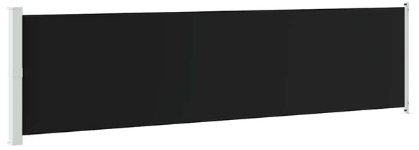 Uvlačiva bočna tenda za terasu 600 x 160 cm crna - Crna / 160 x 600 cm