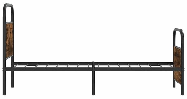 Okvir kreveta bez madraca dimljena boja hrasta 80x200 cm drveni - Smeđa / 80 x 200 cm
