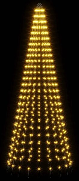 Božićno svjetlo za drvce sa šiljcima 500 LED lampica - 250 cm