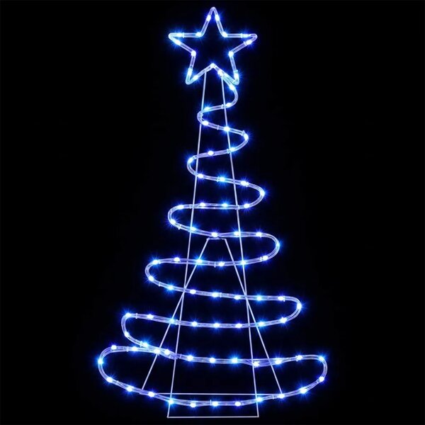 LED svjetleći ukras božićno drvce LOVIISA 100 LED lampica Plava - Plava