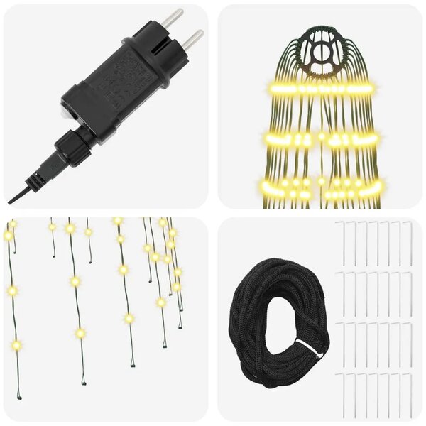 Božićno svjetlo za drvce sa šiljcima 1148 LED lampica - 400 cm