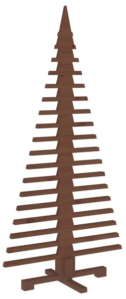 Drveno božićno drvce KOTKA 150 cm Masivna borovina - 150 cm Tamno smeđa završna obrada