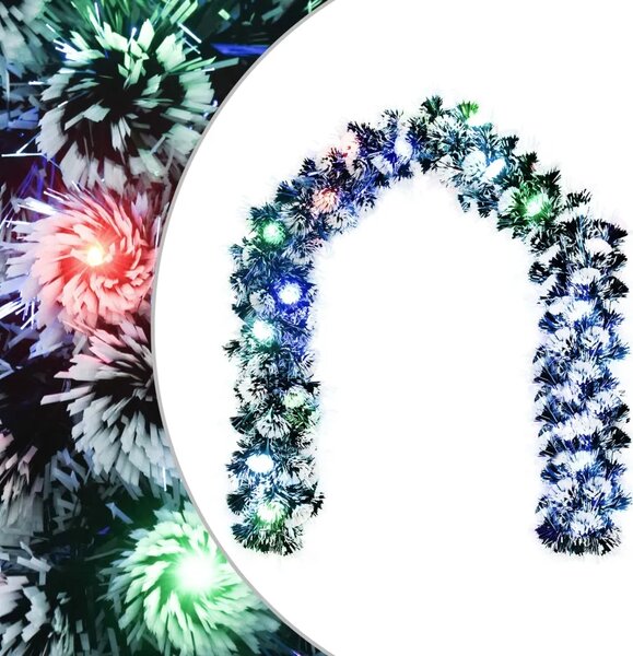 Božićni vijenci 200 cm 16 LED lampica Višebojno PET - Božićna garlanda
