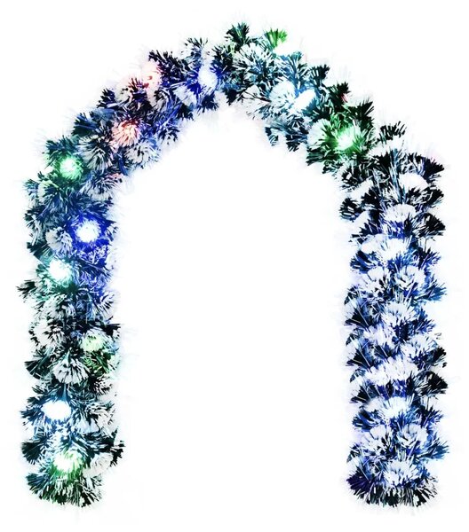 Božićni vijenci 200 cm 16 LED lampica Višebojno PET - Božićna garlanda