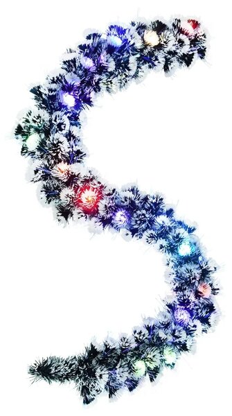 Božićni vijenci 200 cm 16 LED lampica Višebojno PET - Božićna garlanda