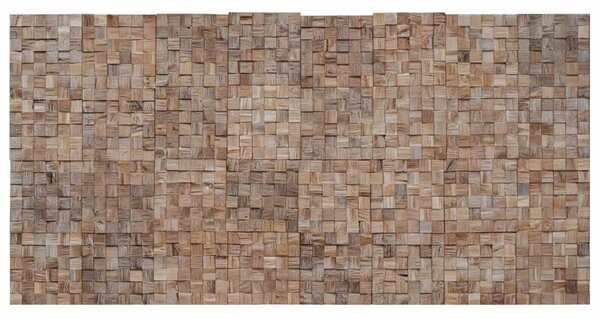 Zidna Ploča 11 kom. Prirodna 30 x 30 x 2 cm - Bijela